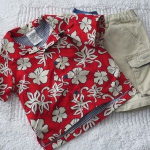 Boys Hawaiian Shirt/Top - Super Cute - Like New!